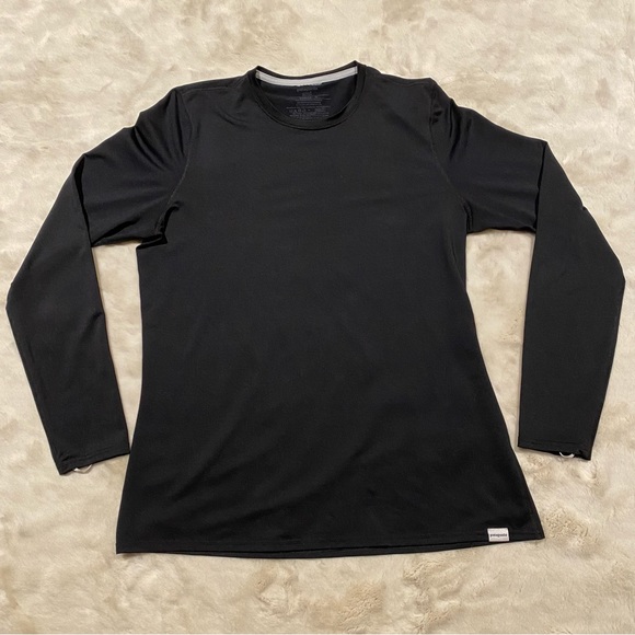 (XL) Patagonia Silkweight Capilene Layer Long Sleeve Shirt Black Extra Large - Picture 4 of 11
